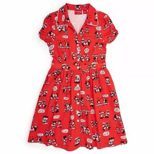 Stitch Shoppe by Loungefly Mickey & Minnie Diner dress 4X VGUC